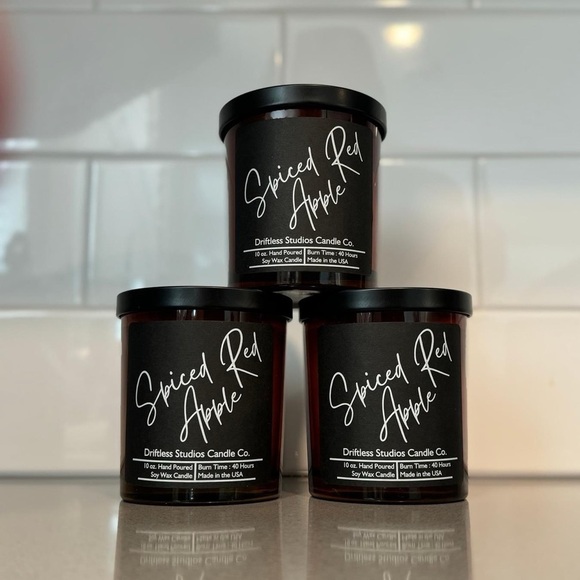 Qty of 1 | Spiced red apple | Soy wax candle | never used | brand new - Picture 2 of 2